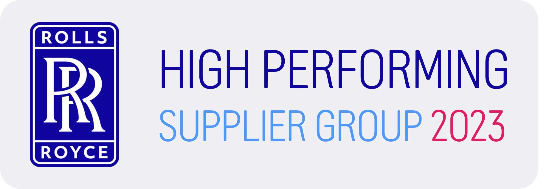 News - Ionix Systems is delighted to be confirmed as a member of the Rolls-Royce High Performing Supplier Group for another year.